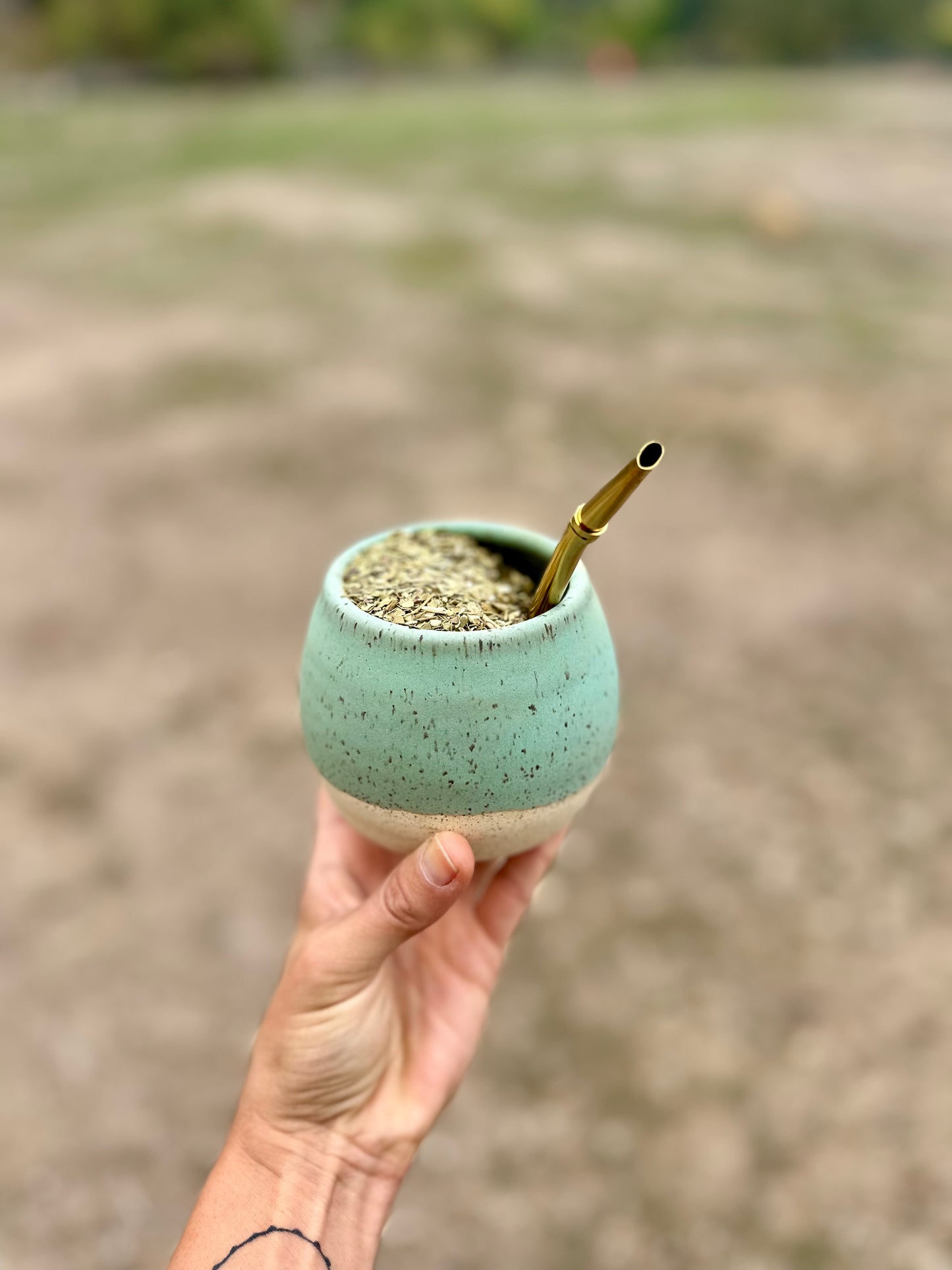 Tucumán Ceramic Yerba Maté Gourd