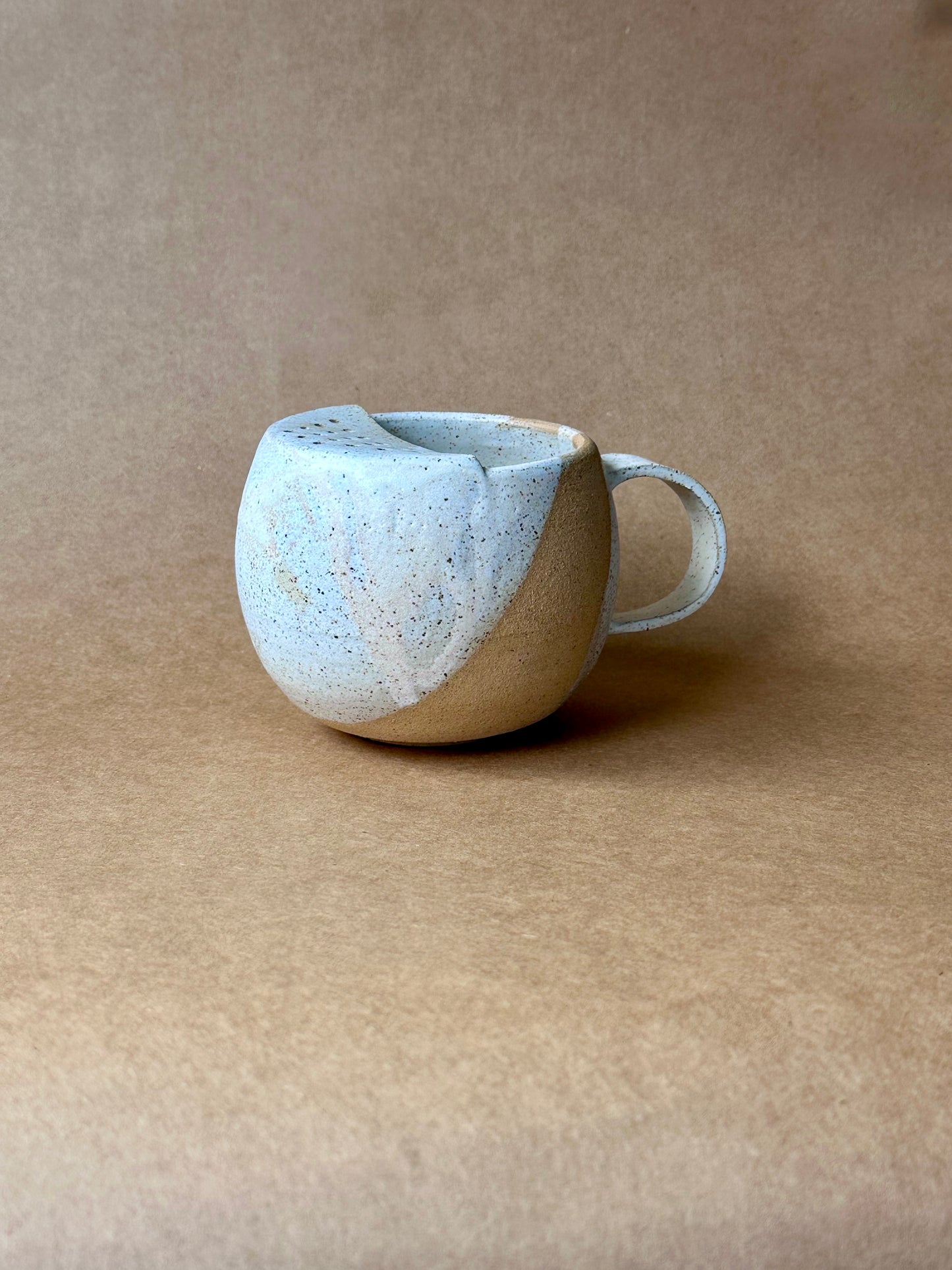 Ojai Colander Cup (Matte White 2 Dip)