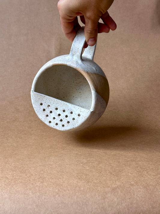Ojai Colander Cup (Matte White 2 Dip)