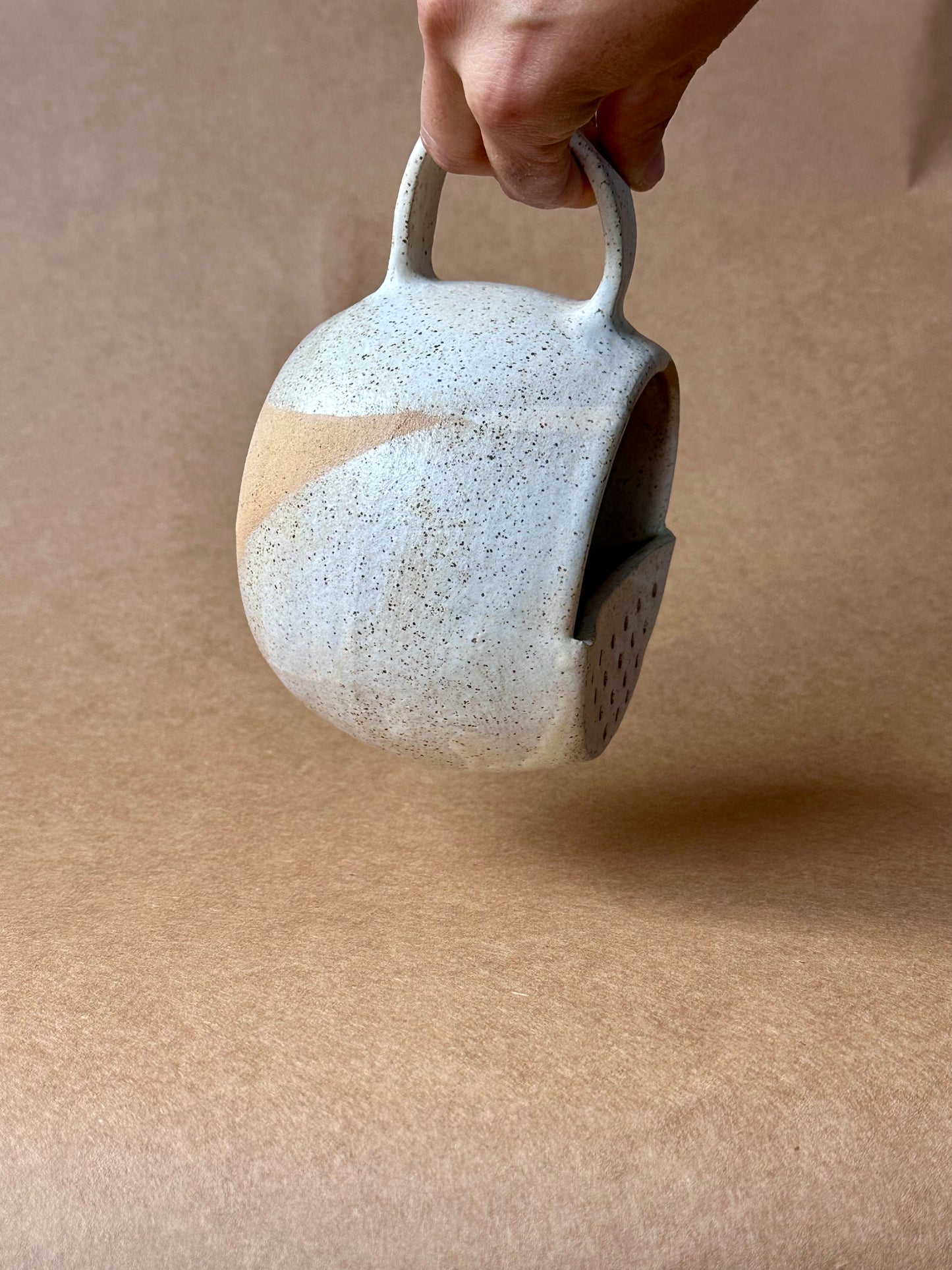 Ojai Colander Cup (Matte White 2 Dip)