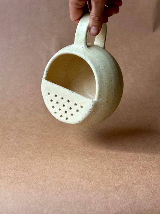 The Ojai Colander Cup (Creamy Matte)