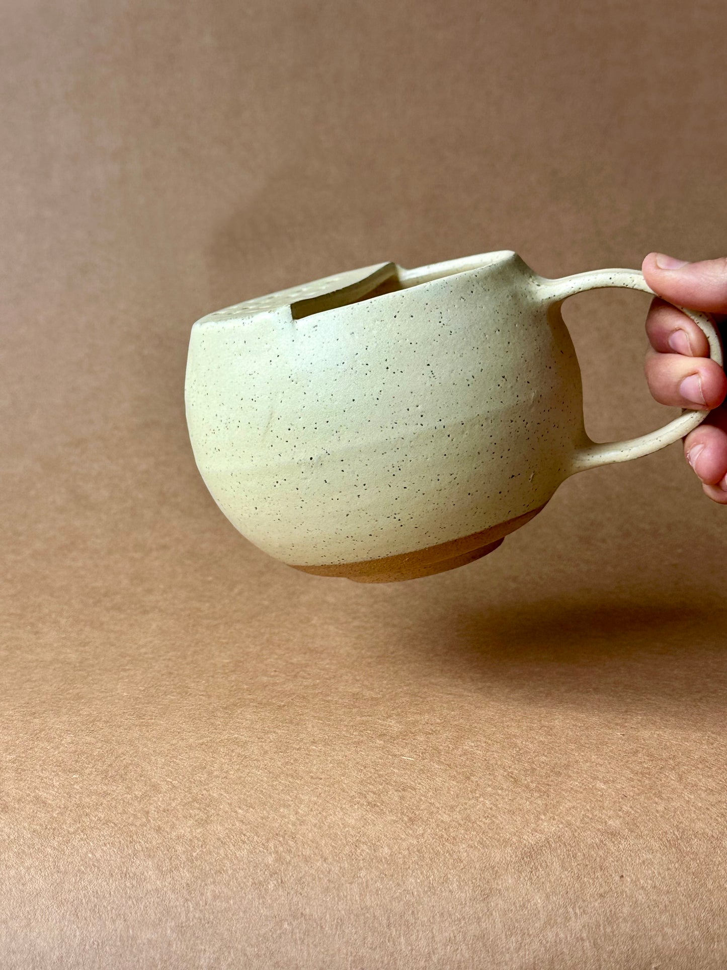 The Ojai Colander Cup (Creamy Matte)